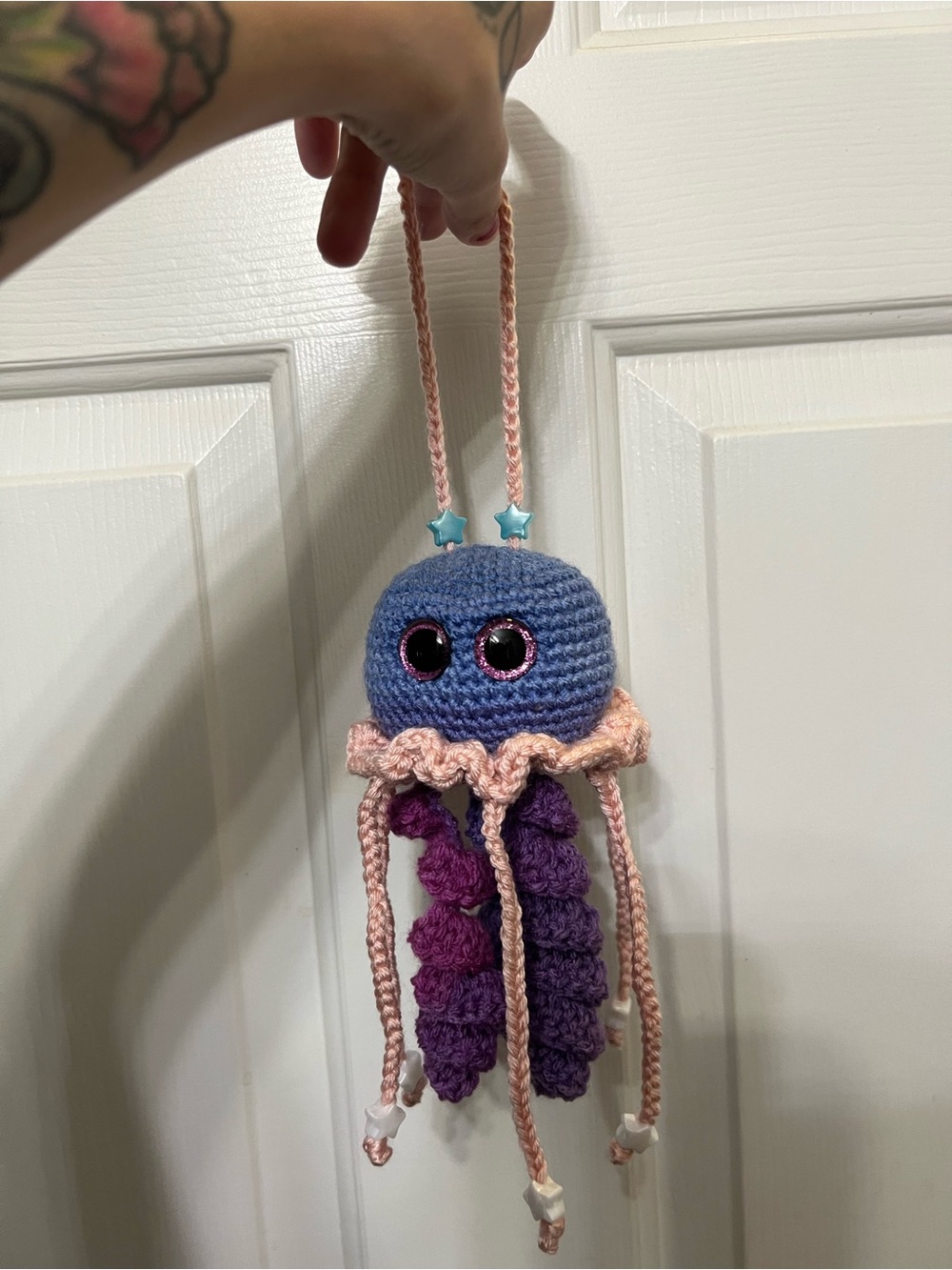 Ombré hanging Crocheted Jellyfish 🪼